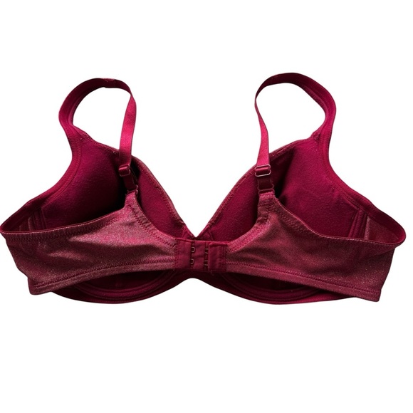 Victoria's Secret T-Shirt Bra 38B Red Metallic Adjustable Straps Supportive - Picture 3 of 5
